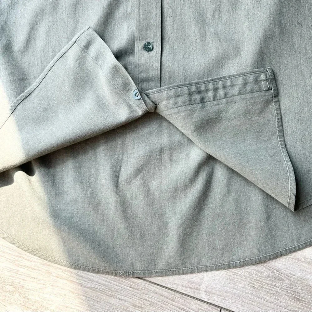 Polo Ralph Lauren Military Green Stand Collar Short Sleeve Shirt